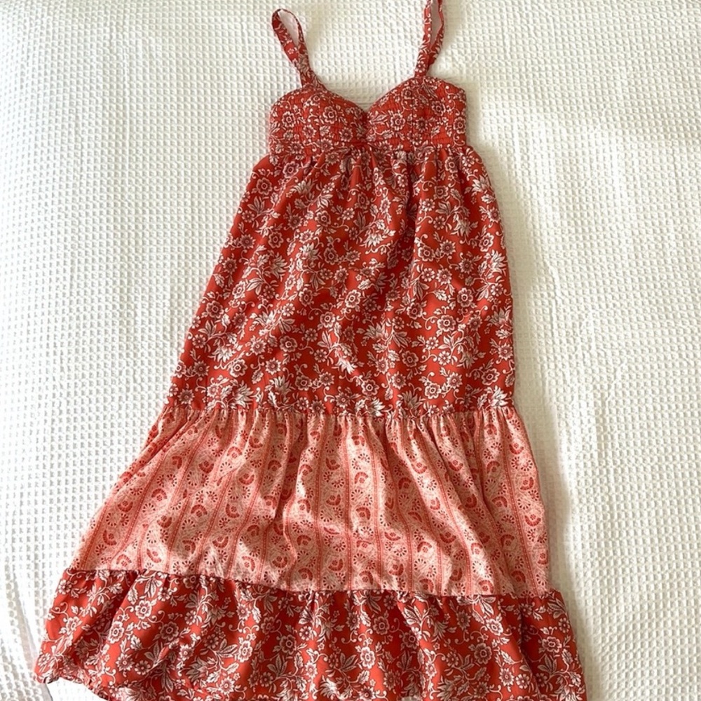 Land of the Free printed floral dress